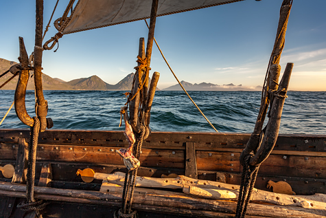 A Viking longshipoff the Norwegian Coast - Image copyrighted © Gary Waidson. All rights reserved.
