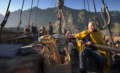 Crew rowing a Viking Longship - Image copyrighted © Gary Waidson. All rights reserved.