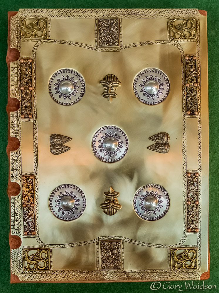 Anglo Saxon Runes on the Beowulf "Manuscript" Treasure cover- Image copyrighted © Gary Waidson. All rights reserved.