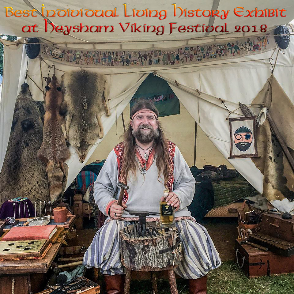 Lore and Saga winning Best Living History Award at the Heysham Viking Festival