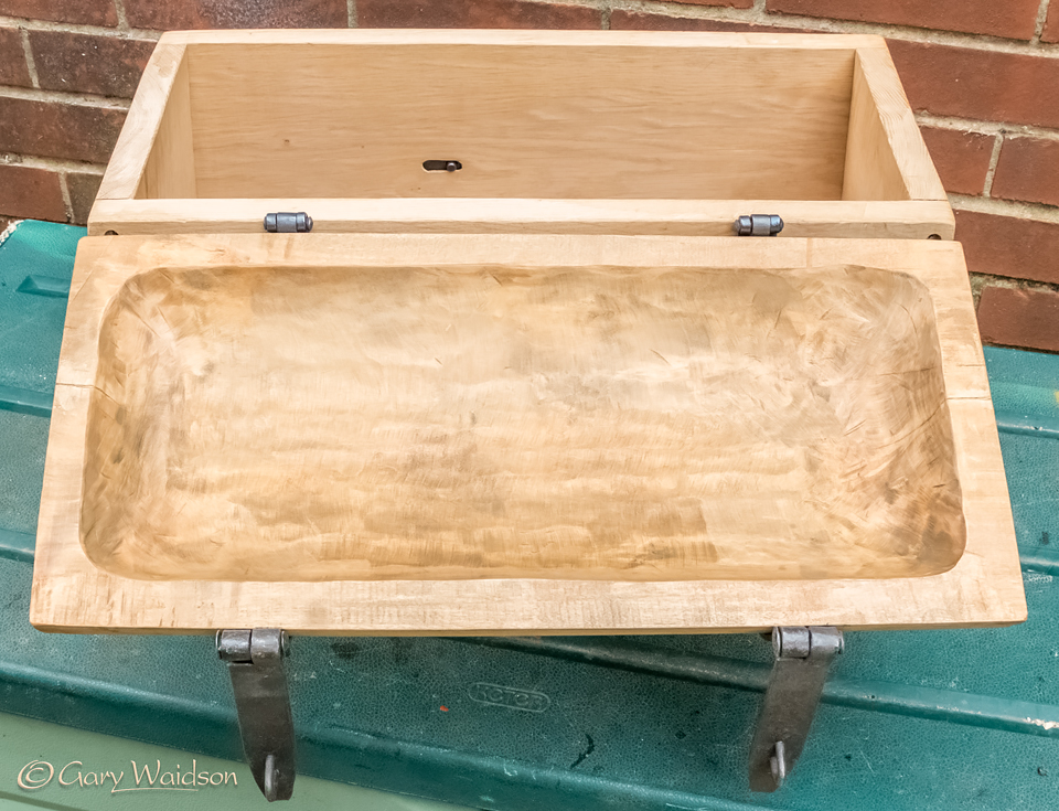 Hedeby style sea chest open - Image copyrighted © Gary Waidson. All rights reserved.