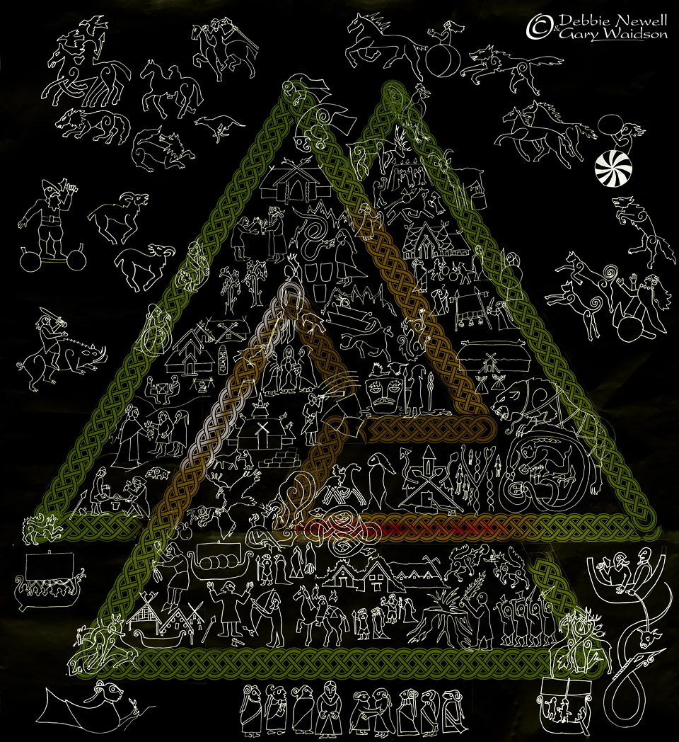 Norse Cloak of Myth Concept Art for full design. - Image and design copyrighted © Gary Waidson/Debbie Newell. All rights reserved.