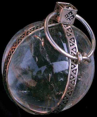 Rock Crystam Ball mounted by Gary Waidson Rock Crystam Ball mounted by Gary Waidson