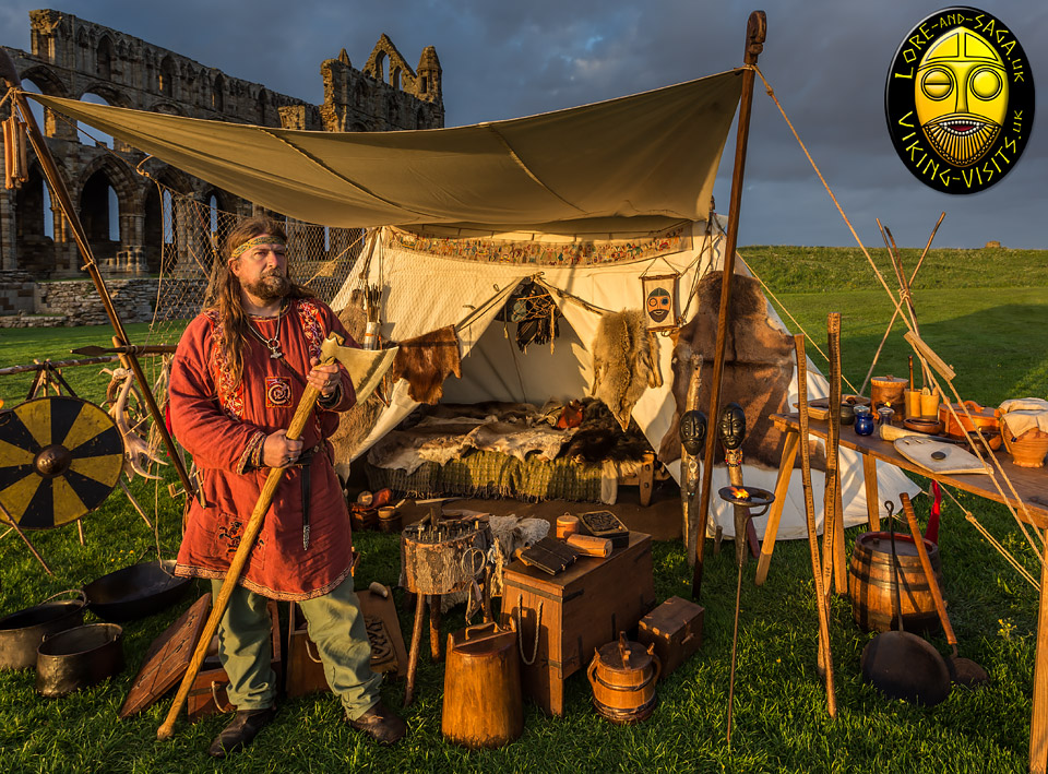 A Viking living history display set up at Whitby abbey.- Image copyrighted  Gary Waidson. All rights reserved. 