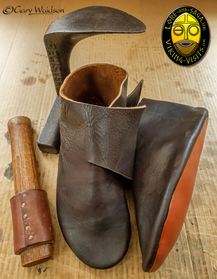 Making Viking Shoes  - Lore and Saga - Image copyrighted © Gary Waidson. All rights reserved. 