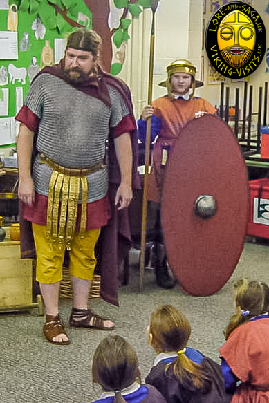 Child dressed as Auxiliary Soldier on a Roman in-school visit by Lore and Saga - Image copyrighted © Gary Waidson. All rights reserved. Child dressed as Auxiliary Soldier on a Roman in-school visit by Lore and Saga - Image copyrighted © Gary Waidson. All rights reserved.